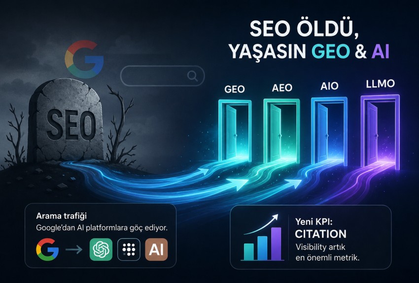 Yaşasın GEO, AEO, AIO, LLMO.