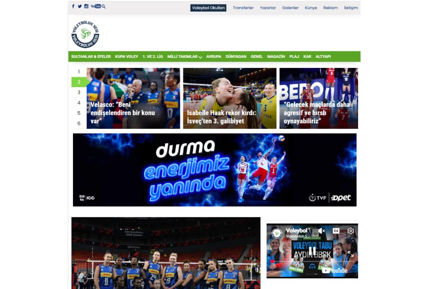 voleybolunsesi.com reklam görseli ve link yönlendirme