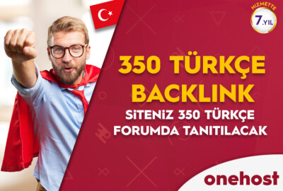 350 Adet Türkçe Forumda Tanıtım Hizmeti
