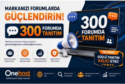 300 Adet Türkçe Forumda Tanıtım Hizmeti