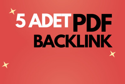 5 ADET PDF BACKLİNK