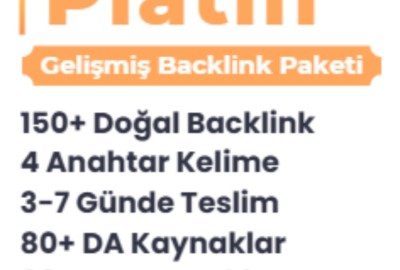 PLATİN SEO PAKETİ 150+ DÜNYA DEVİ KAYNAK MANUEL ÇALIŞMA