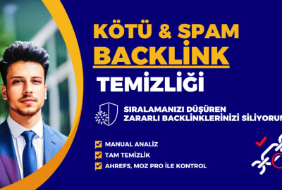 Sitenize zarar veren kötü backlinkleri temizliyorum, detaylıca raporluyorum